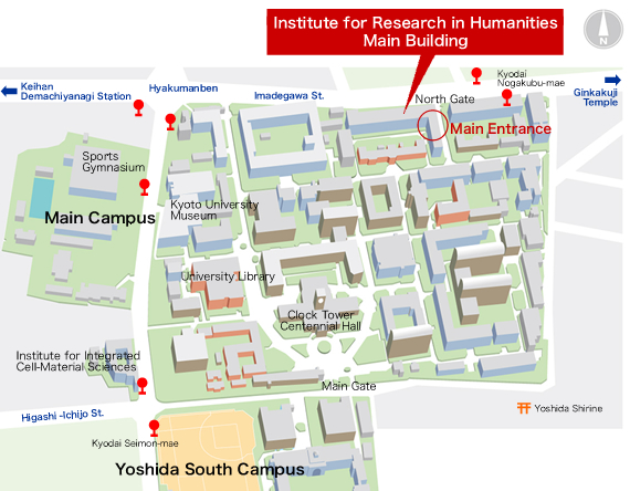 Site Map of the Main Building (New Building)