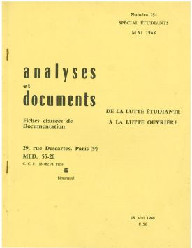 ANALYSES et DOCUMENTS n°154