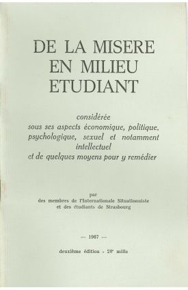 DE LA MISERE EN MILIEU ETUDIANT