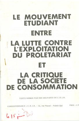 LE MOUVEMENT ÉTUDIANT