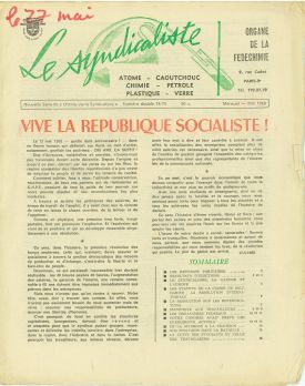 Le syndicaliste numéro double 74-75