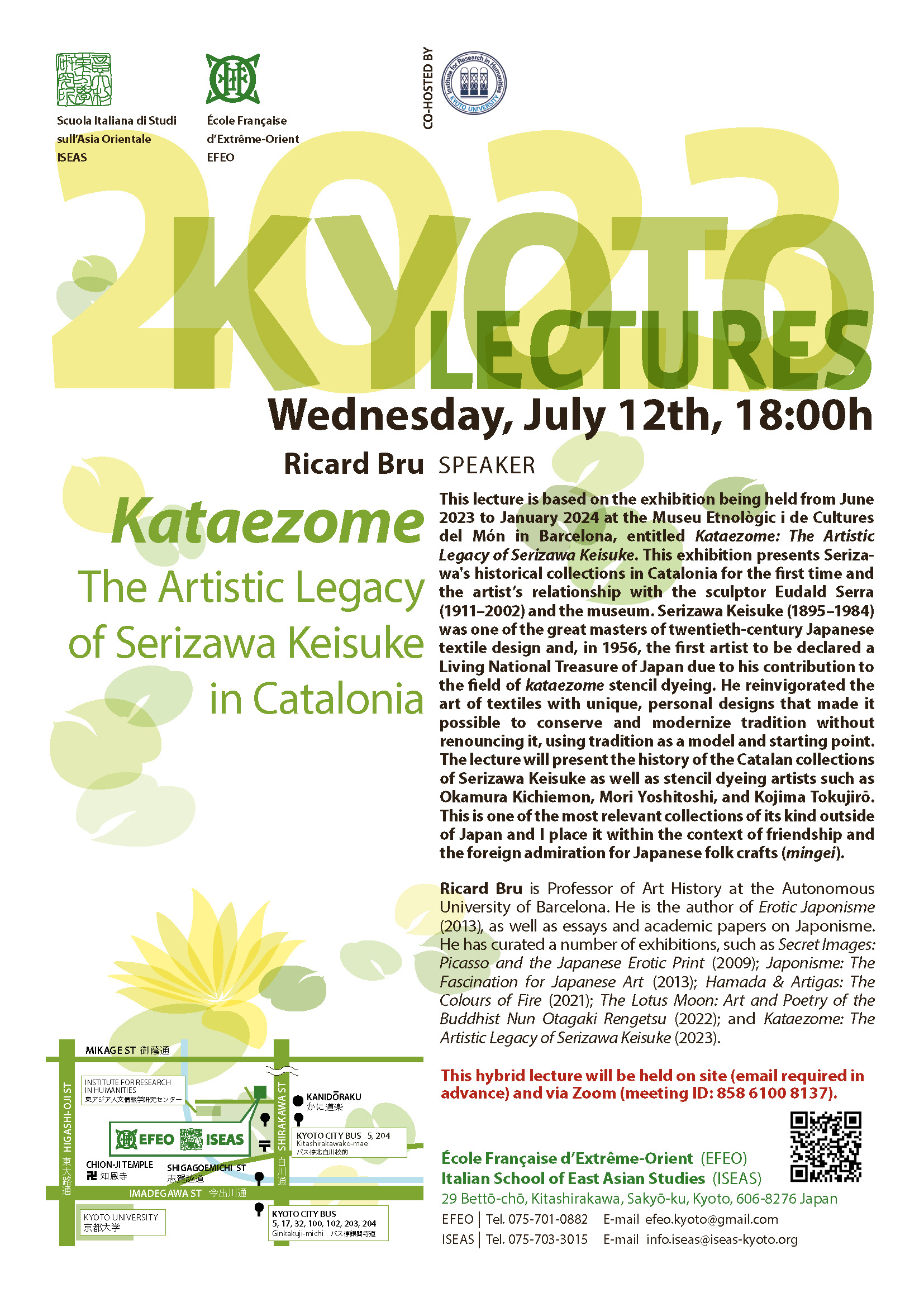 Kyoto Lectures 2023-07-12