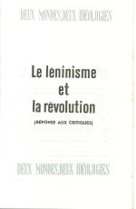 Leninisme et Revolution